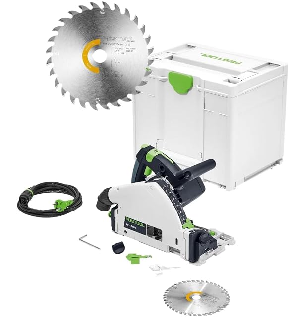 Festool TS 55 F-Plus Tauchsäge in ihrem Systainer, Produktfoto