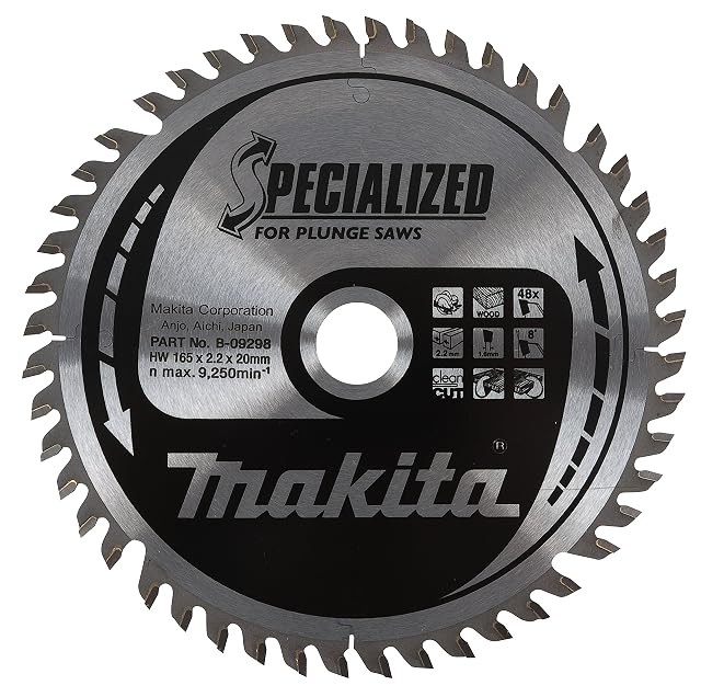 Makita Kreissägeblatt 165 mm mit 48 Zähnen, Produktfoto